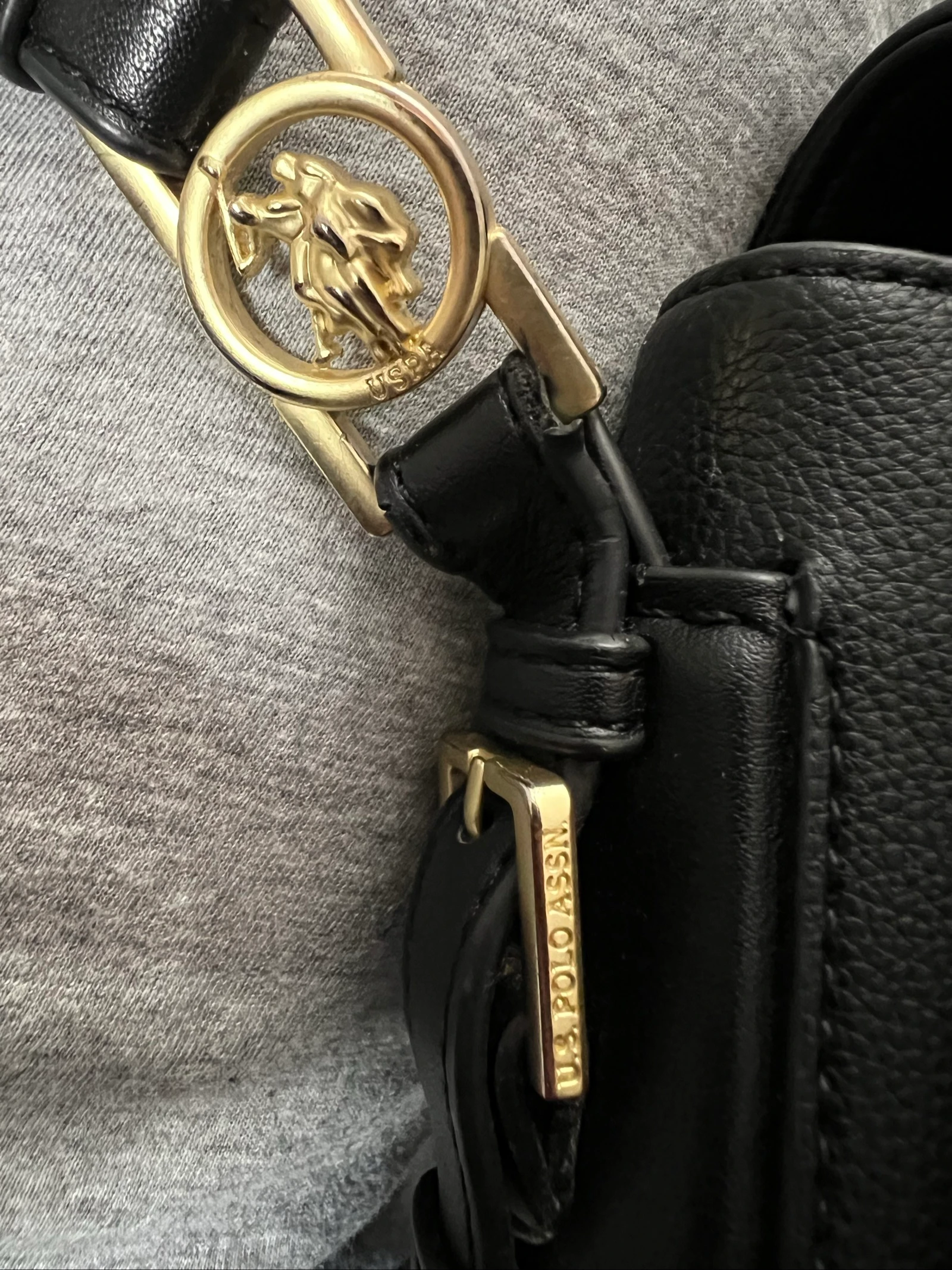 Bolsa transversal U.S. Polo Assn preta – Muito bom estado – photo 4